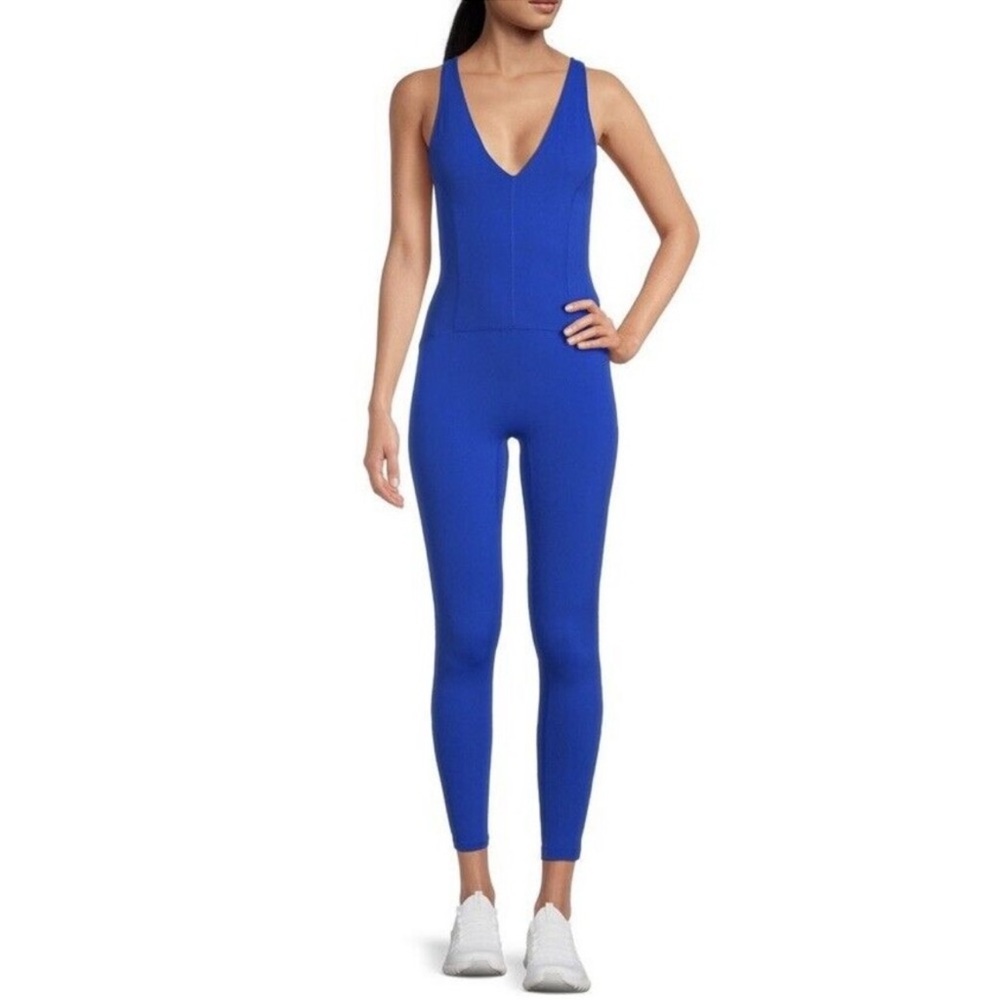 Free People Movement Never Better‎ One Piece Activewear Jumpsuit Blue Medium NWT